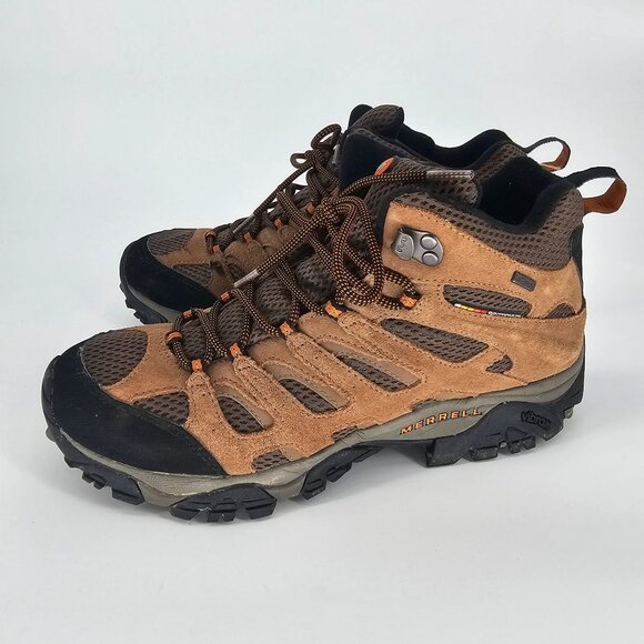 Merrell Earth Moab Hiking Shoes Mens 10.5 Vibram Outdoor Trail Boot Continuum - Picture 2 of 11
